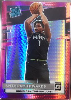 2020-21 Donruss Optic - Hyper Pink #151 Anthony Edwards Front