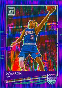 2020-21 Donruss Optic - Purple Shock #23 De'Aaron Fox Front