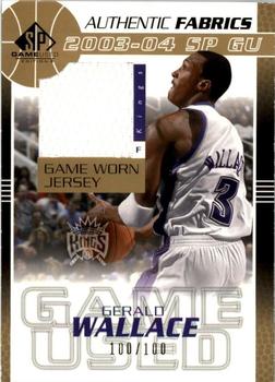 2003-04 SP Game Used - Authentic Fabrics Gold #GW-J Gerald Wallace Front