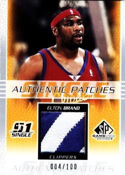 2003-04 SP Game Used - Authentic Patches #EB-P Elton Brand Front