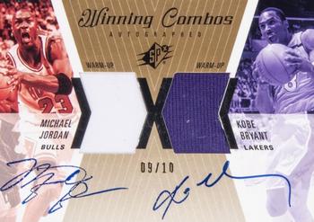 2003-04 SPx - Winning Materials Combos Autographs #MJ/KB Michael Jordan / Kobe Bryant Front