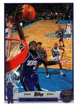 2003-04 Topps - Factory Set #4 Chris Webber Front