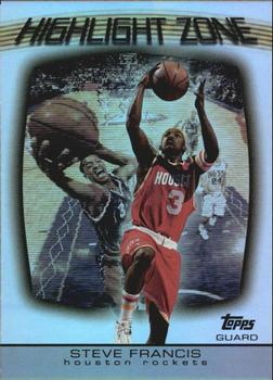 2003-04 Topps - Highlight Zone #HZ-4 Steve Francis Front