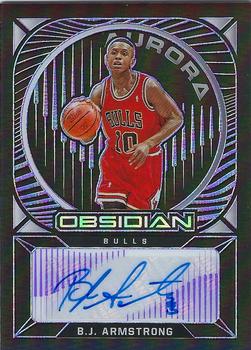 2020-21 Panini Obsidian - Aurora Autographs Electric Etch Purple #AU-BJA B.J. Armstrong Front