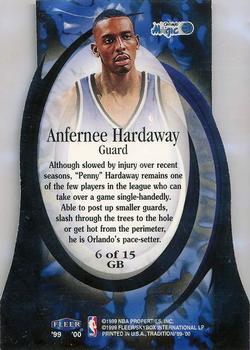 1999-00 Fleer Tradition - Game Breakers #6 GB Anfernee Hardaway Back