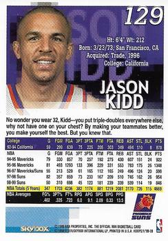 1999-00 Hoops #129 Jason Kidd Back