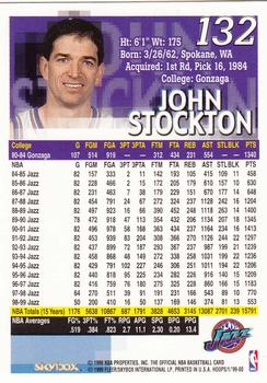 1999-00 Hoops #132 John Stockton Back