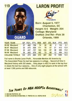 1999-00 Hoops Decade #119 Laron Profit Back