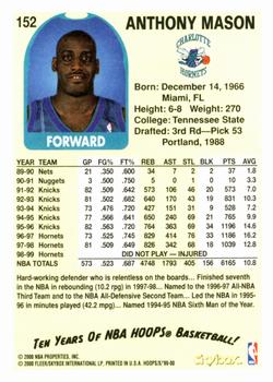 1999-00 Hoops Decade #152 Anthony Mason Back