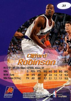 1999-00 SkyBox Apex #31 Clifford Robinson Back