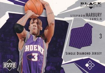 2003-04 Upper Deck Black Diamond - Single Diamond Jersey #BD-ST Stephon Marbury Front