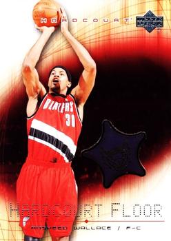 2003-04 Upper Deck Hardcourt - Hardcourt Floor #RW-F Rasheed Wallace Front