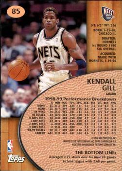 1999-00 Stadium Club #85 Kendall Gill Back