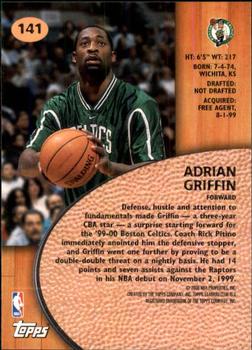 1999-00 Stadium Club #141 Adrian Griffin Back