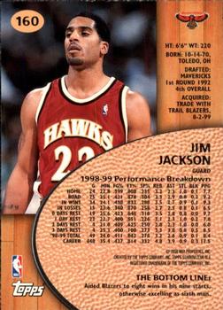 1999-00 Stadium Club #160 Jim Jackson Back