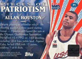 1999-00 Stadium Club - Pieces of Patriotism #P1 Allan Houston Back