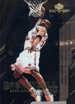 2003-04 Upper Deck MVP - Basketball Diary #BD11 Vince Carter Front
