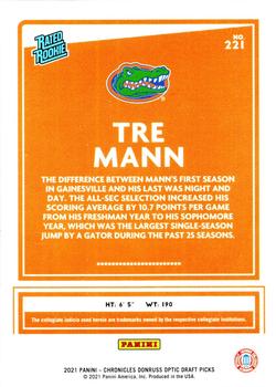 2021 Panini Chronicles Draft Picks - Orange #221 Tre Mann Back