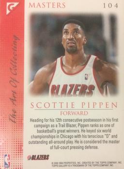 1999-00 Topps Gallery #104 Scottie Pippen Back