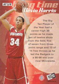 2004 Press Pass - Hang Time #HT5 Devin Harris Back