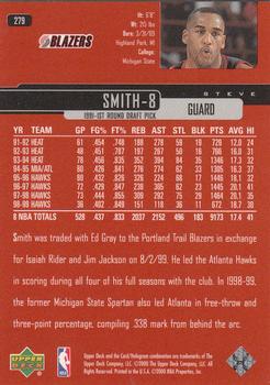 1999-00 Upper Deck #279 Steve Smith Back