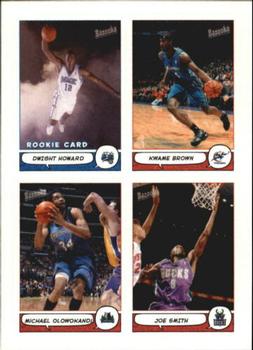 2004-05 Bazooka - 4-on-1 Stickers #18 Dwight Howard / Kwame Brown / Michael Olowokandi / Joe Smith Front