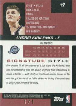 2004-05 Bowman Signature - 1 #47 Andrei Kirilenko Back