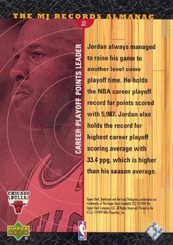 1999-00 Upper Deck Hardcourt - The MJ Records Almanac #J2 Michael Jordan Back