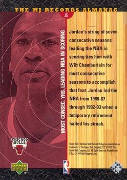 1999-00 Upper Deck Hardcourt - The MJ Records Almanac #J5 Michael Jordan Back