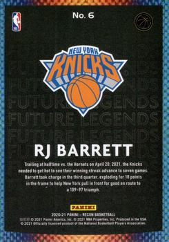 2020-21 Panini Recon - Future Legends #6 RJ Barrett Back