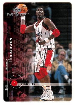 1999-00 Upper Deck MVP #56 Hakeem Olajuwon Front