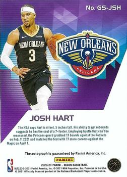 2020-21 Panini Recon - Glorified Signatures #GS-JSH Josh Hart Back