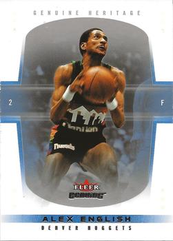 2004-05 Fleer Genuine - Reflections #107 Alex English Front