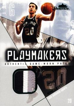 2004-05 Fleer Showcase - Playmakers Jerseys Numbers #PM-MG Manu Ginobili Front