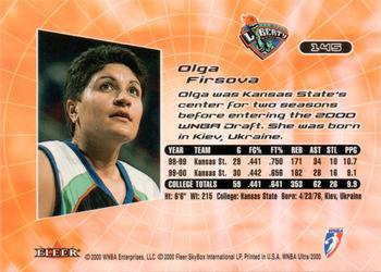 2000 Ultra WNBA #145 Olga Firsova Back