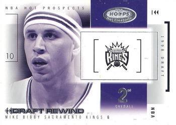 2004-05 Hoops Hot Prospects - Draft Rewind #18 DR Mike Bibby Front