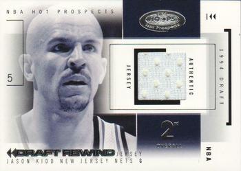 2004-05 Hoops Hot Prospects - Draft Rewind Jerseys #DR/JK Jason Kidd Front