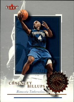 2000-01 Fleer Authority #63 Chauncey Billups Front