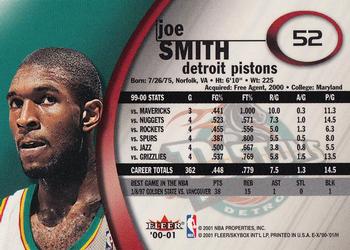 2000-01 E-X #52 Joe Smith Back