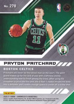 2020-21 Panini Chronicles - Green #278 Payton Pritchard Back