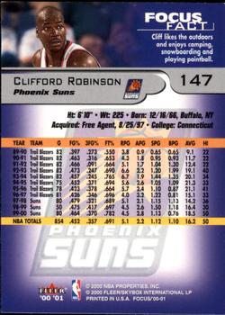 2000-01 Fleer Focus #147 Clifford Robinson Back