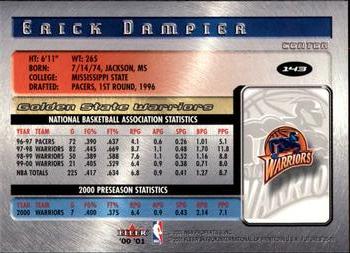 2000-01 Fleer Futures #143 Erick Dampier Back