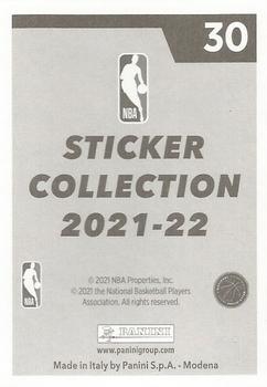 2021-22 Panini NBA Sticker & Card Collection European Edition #30 Domantas Sabonis Back