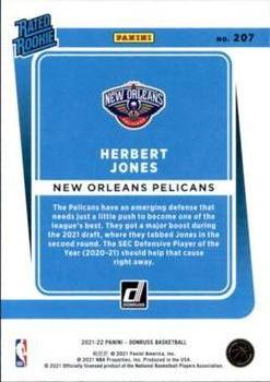 2021-22 Donruss #207 Herbert Jones Back