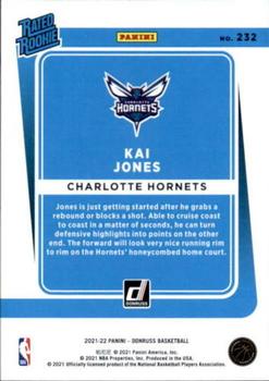 2021-22 Donruss #232 Kai Jones Back