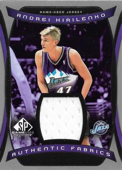 2004-05 SP Game Used - Authentic Fabrics #AF-AK Andrei Kirilenko Front
