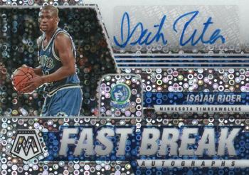 2020-21 Panini Mosaic - Autographs Fast Break #FB-IRI Isaiah Rider Front