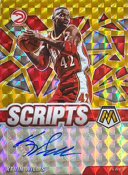 2020-21 Panini Mosaic - Scripts Gold #SC-KWL Kevin Willis Front