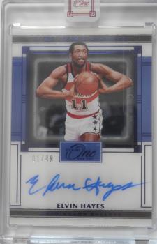 2020-21 Panini One and One - First-Team Signatures Blue #FTS-EVH Elvin Hayes Front