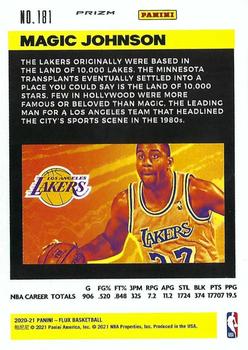 2020-21 Panini Flux - Light Blue #181 Magic Johnson Back